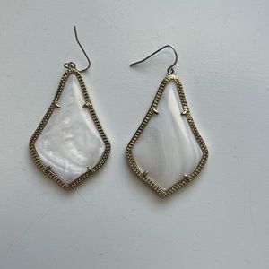 White Kendra Scott Earrings